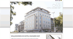 Desktop Screenshot of hotel-mainzerhof.de