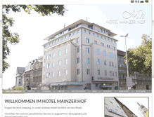 Tablet Screenshot of hotel-mainzerhof.de